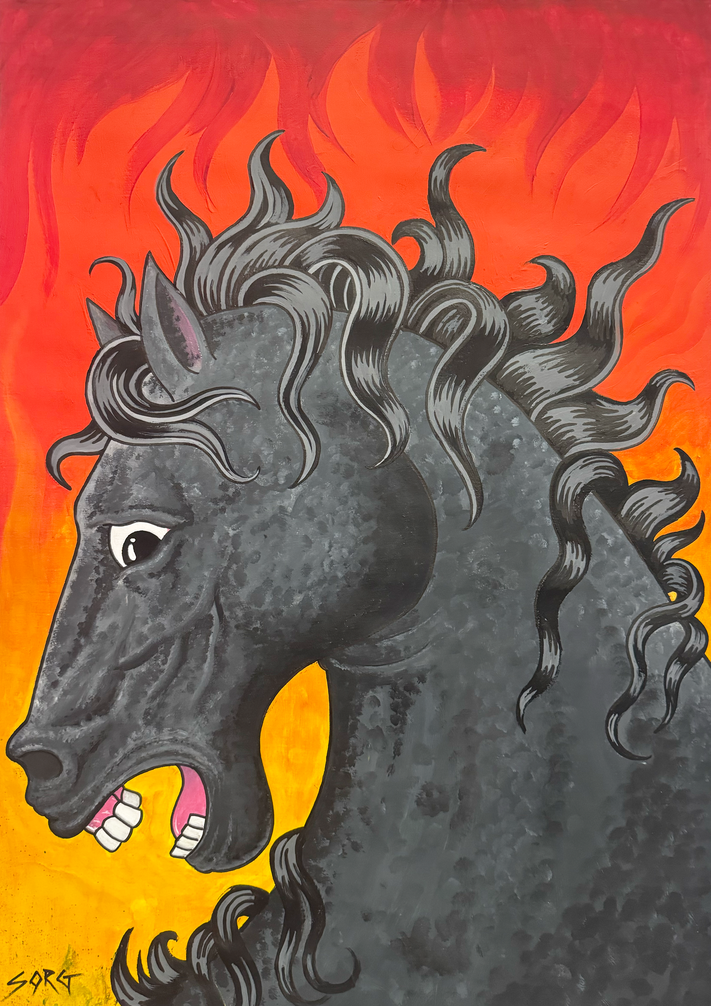 CABALLO EN FUEGO